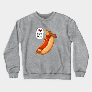 Hot dog and humor Crewneck Sweatshirt